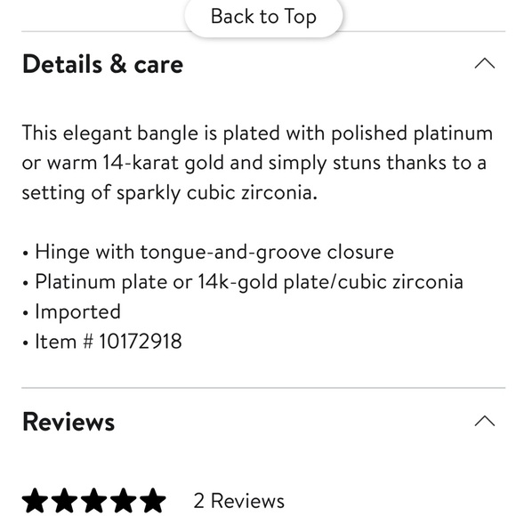 Nordstrom Delicate Cubic Zirconia Eternity Bangle Bracelet - Picture 3 of 9